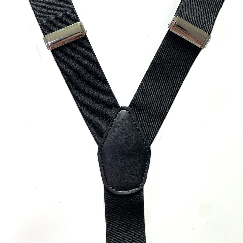 Wholesale X Back 3.5 Cm Leather Button Trousers Elastic Suspender Braces for Men