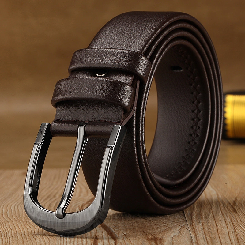 High Quality Wholesale Pin Buckle Men&prime;s Belt Leisure Belt