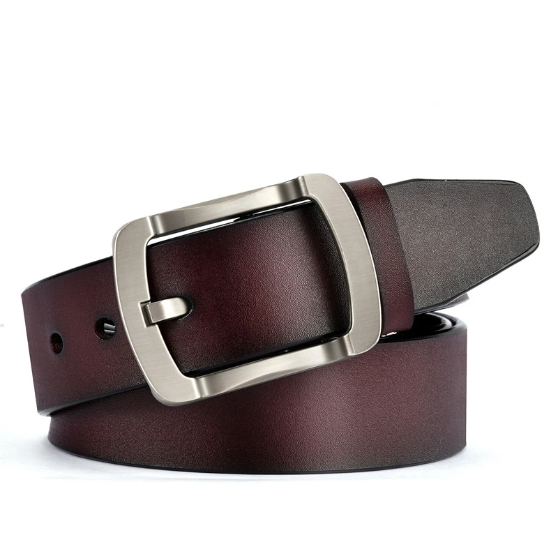 Luxury Male Belts Business Genuine Leather Ratchet Dress Belts Classics Vintage Automatic Buckle Men Belt