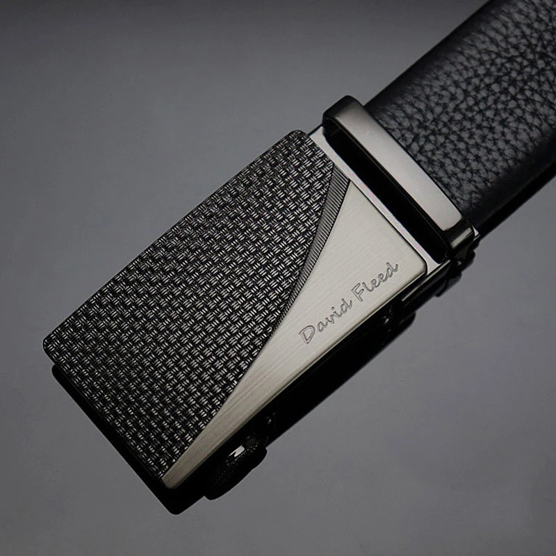 Custom Designed Genuine Leather Men Belt with Adjustable Casual Automatic Buckle Leather Belt