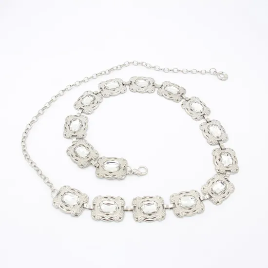 Green Diamond Waist Chain Belt Wedding Valentines Gift for Girlfriend Wife Her