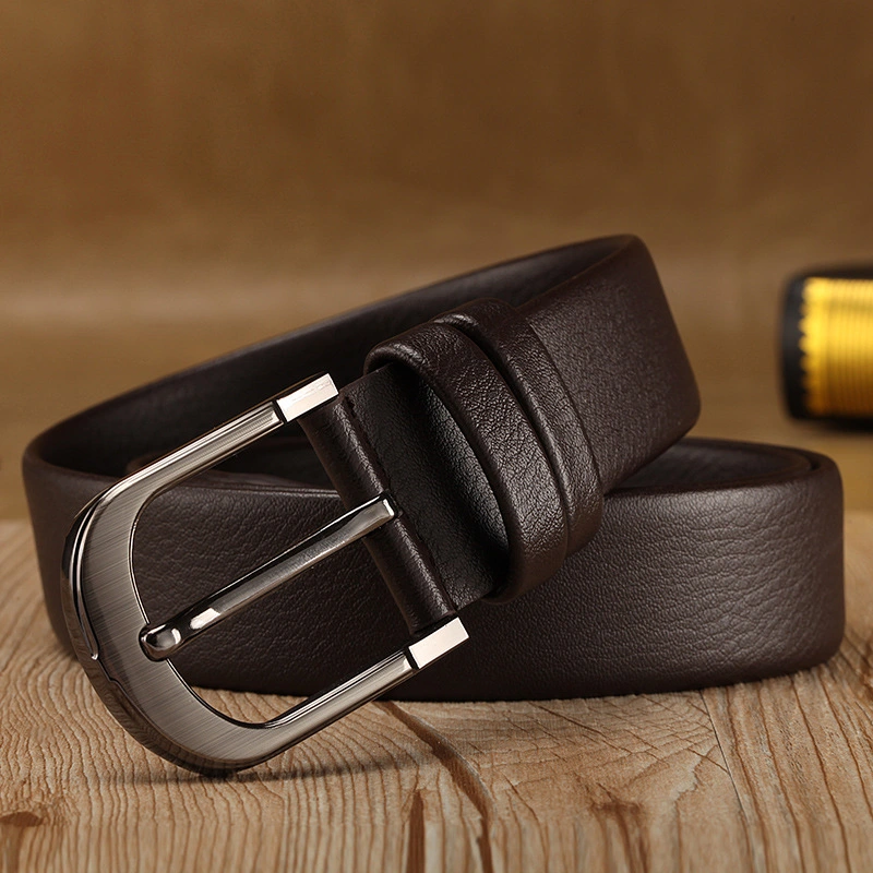 High Quality Wholesale Pin Buckle Men&prime;s Belt Leisure Belt