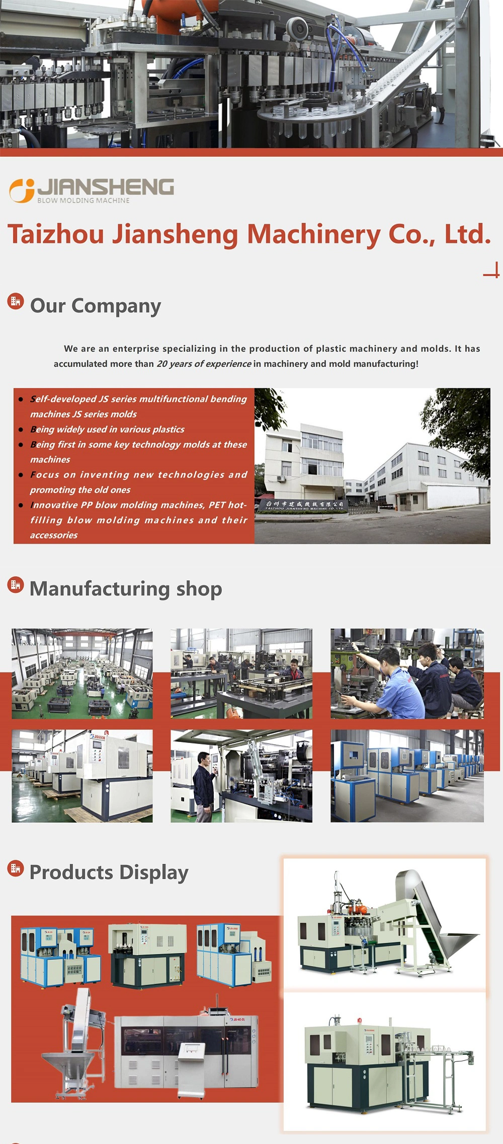 Fully Automatic Handle Oil Bottle Blow Molding Machine 2cav Automatic 100ml-5L Pet Bottle Blowing Moulding Making Machine Blower/ Pure Mineral Water Beverage