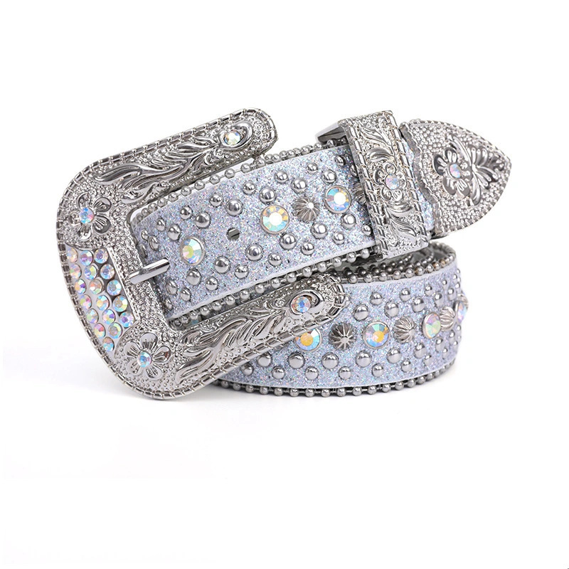 Women Belt Full Rhinestone Waist Chain Inlaid Waistband Shiny Crystal Diamond Belt