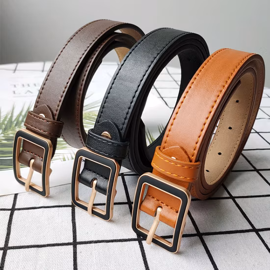 Creative Ladies Fashion Decorative PU Belt Jeans Casual Pants Belt for Women