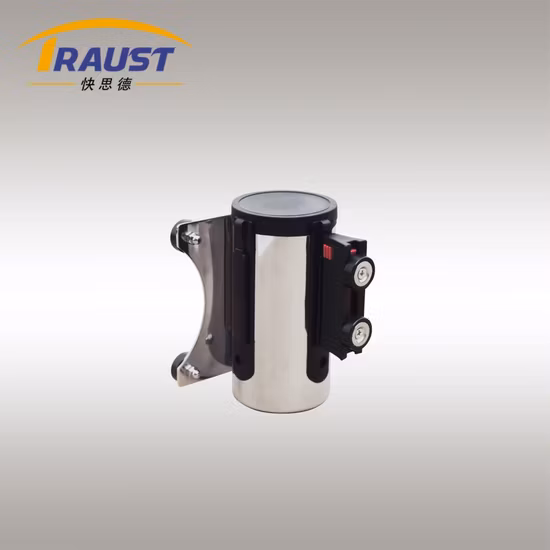 Traust Wall Mounted Magnetic Queue Retractable Belt Queue Barrier Stanchion